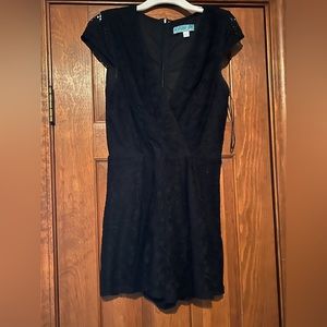 Francesca’s black lace romper